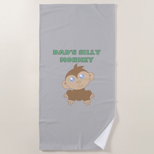 Silly Monkey - Serviette de plage (Devant)