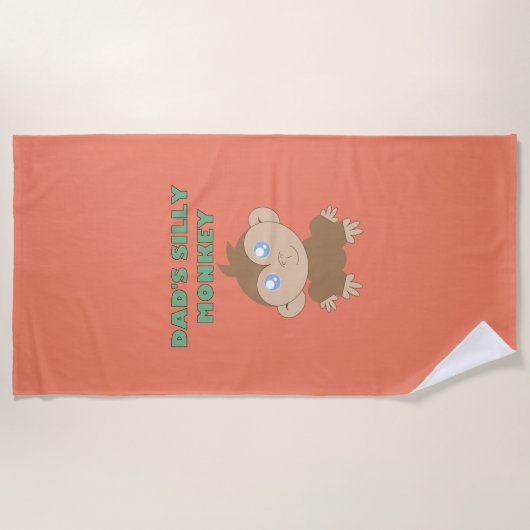 Silly Monkey - Serviette de plage (Devant)