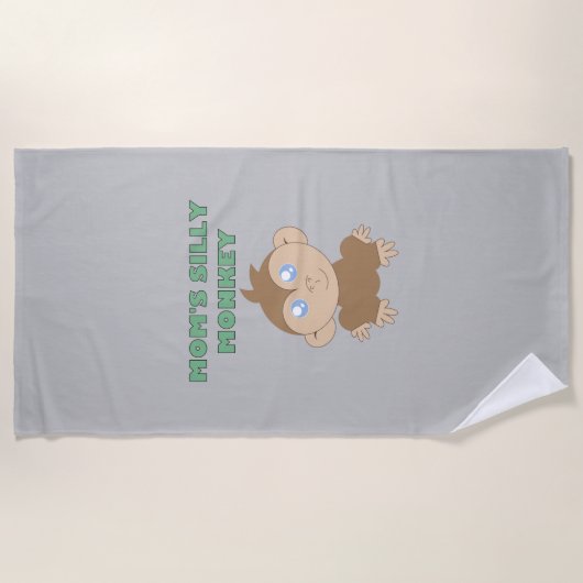 Silly Monkey - Serviette de plage (Devant)