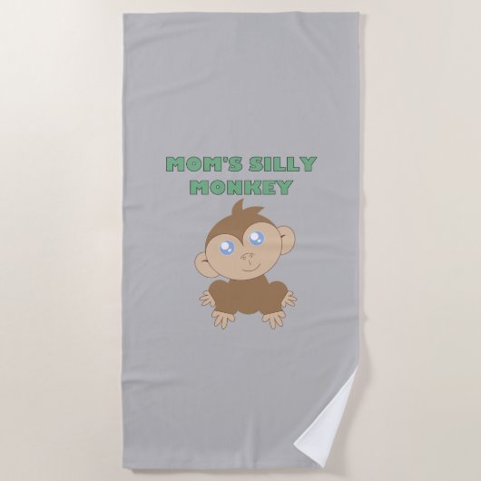 Silly Monkey - Serviette de plage (Devant)
