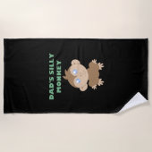 Silly Monkey - Serviette de plage (Devant)