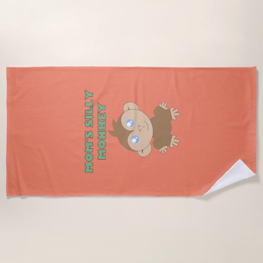 Silly Monkey - Serviette de plage (Devant)