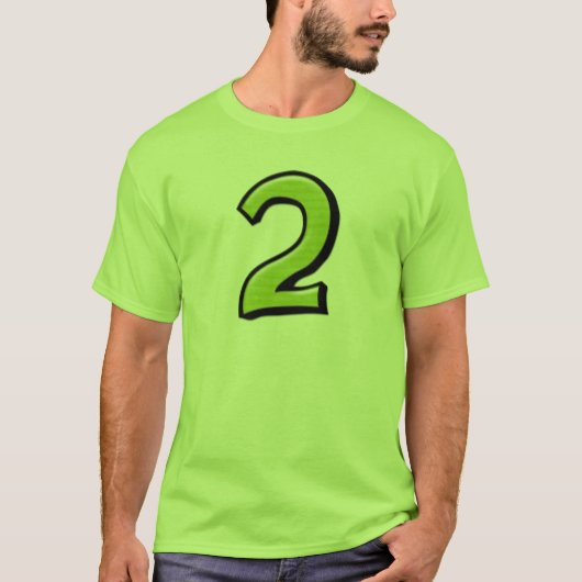 Silly Numbers 2 T-shirt Homme vert (Devant)