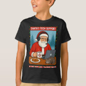 Silly Santa Rebooting s Support Tech T-shirt (Voorkant)