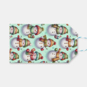 Silly Snowmen Cadeaulabel (Voorkant (Horizontaal))