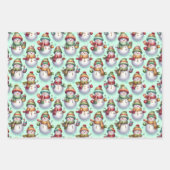 Silly Snowmen Inpakpapier Vel (Voorkant 3)