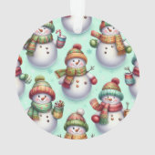 Silly Snowmen Ornament (achterkant)