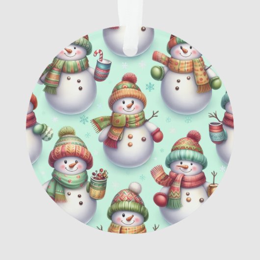 Silly Snowmen Ornament (achterkant)