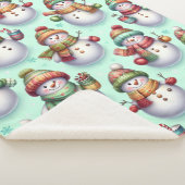 Silly Snowmen Sherpa Deken (3/4)