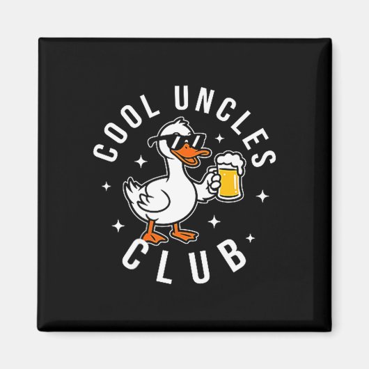 Silly Uncle Goose Cool Uncles Club Shirt Men Uncle Magneet (Voorkant)