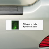 SillyGreenPhotoBumperSticker Bumpersticker (Op auto)