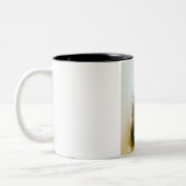 Silmarillion Fingolfin en Morgoth scene Tweekleurige Koffiemok (Links)