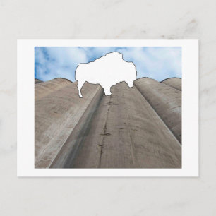 Silo en Buffalo-Briefkaart Briefkaart