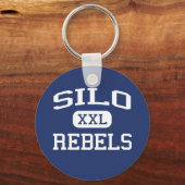 Silo - Rebels - Silo High School - Durant Oklahoma Sleutelhanger (Voorkant)