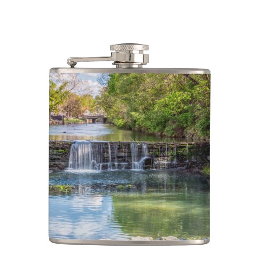 Siloam Springs Sager Creek Waterfall Flask Heupfles (Voorkant)