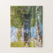 Siloam Springs Sager Creek Waterfall Jigzaag Puzzl Legpuzzel (Verticaal)