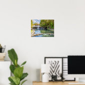 Siloam Springs Sager Creek Waterfall Poster (Thuiskantoor)