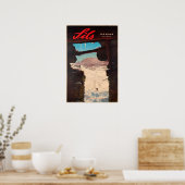 Sils, Engadine, Zwitserland,Ski-Poster Poster (Keuken)