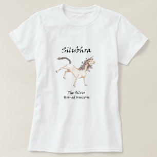 Silubhra The Silver Horned Unicorn T-shirt-Shirt T-shirt