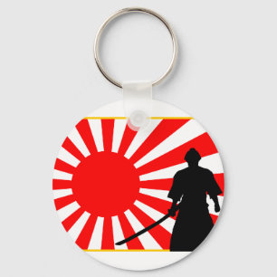 Silueta Samurai. Sleutelhanger