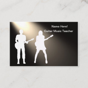Siluhette de guitare pour Carte de visite matte st