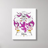 Silva Family Crest Canvas Afdruk (Voorkant)