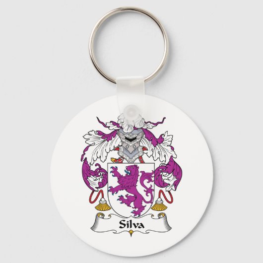 Silva Family Crest Sleutelhanger (Voorkant)