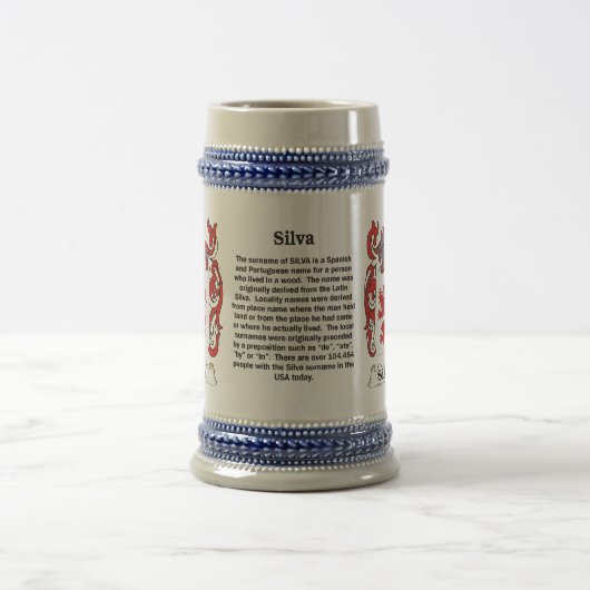 Silva mantel op een stein bierpul (Center)