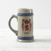 Silva mantel op een stein bierpul (Links)