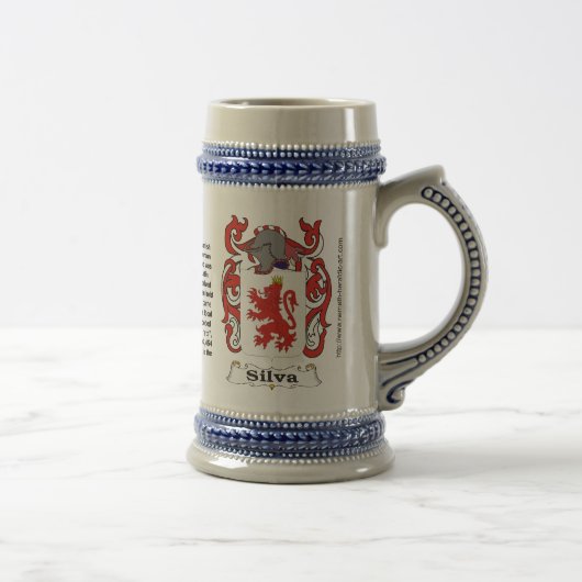 Silva mantel op een stein bierpul (Rechts)