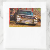 Silver 1963 Sadan Deville Rechthoekige Sticker (Tas)