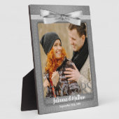 Silver 25th Wedding Jubileum 8x10 Foto Fotoplaat (Zijkant)