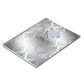 Silver 25th Wedding Jubileum Guest Book Notitieboek (Linkerzijde)