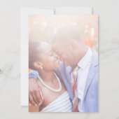 Silver 25th Wedding Jubileum Invitation Kaart (Achterkant)