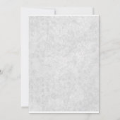 Silver 25th Wedding Jubileum Party Invitation Kaart (Achterkant)