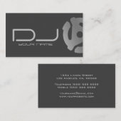 Silver 45 Record Adapter Logo DJ Visitekaartje (Voorkant / Achterkant)