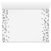 Silver 90th Birthday Dank u Glitter (Binenzijde Horizontaal (Onderkant))