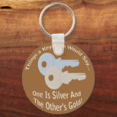 Silver and Gold Keys-Sleutelhanger Sleutelhanger (Voorkant)