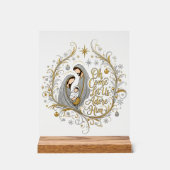 Silver and gold nativity Christmas (Recto)