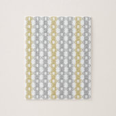 Silver and Gold Pattern Jigzaag Puzzle Legpuzzel (Verticaal)