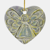 Silver and White Angel Ornament (Achterkant)