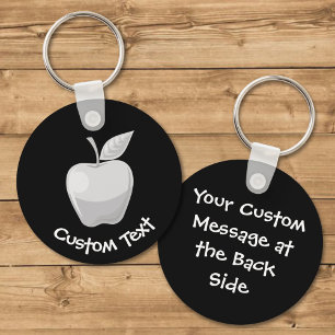 Silver Apple Sleutelhanger