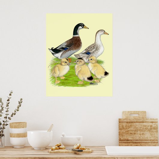 Silver Appleyard Poster (Keuken)