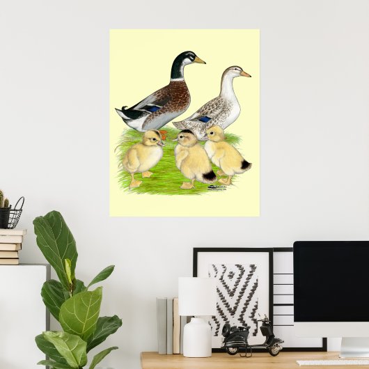 Silver Appleyard Poster (Thuiskantoor)