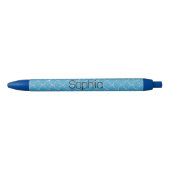 Silver Aqua Mermaid Zwarte Inkt Pen (Voorkant)