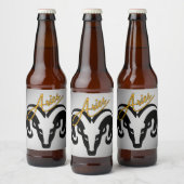 Silver Aries de dierentuin van Ram Bier Etiket (Flessen)