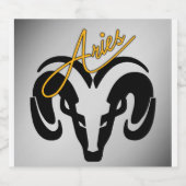 Silver Aries de dierentuin van Ram Bier Etiket (Enkel label)