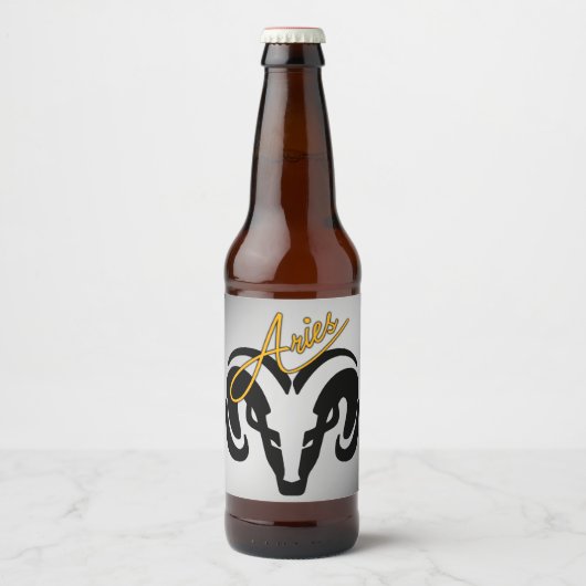 Silver Aries de dierentuin van Ram Bier Etiket (Voorkant)
