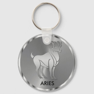 Silver Aries ♈ de Ram - het Teken van de Zodiac Sleutelhanger