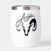 Silver Aries le bélier Zodiac (Arrière)
